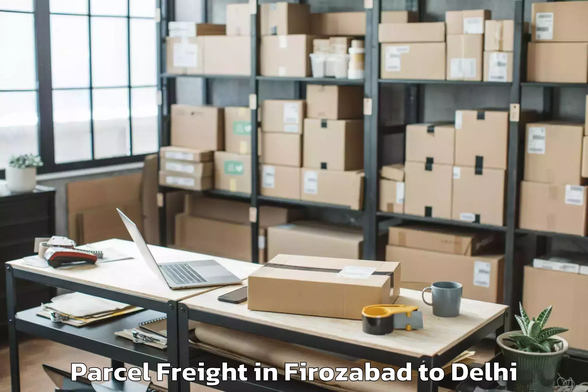 Top Firozabad to Bawana Parcel Freight Available